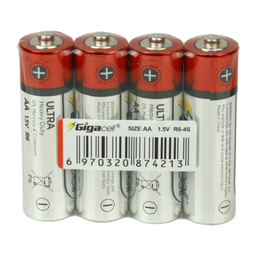 باتری قلمی گیگاسل مدل Ultra Heavy Duty R6 1.5V AA بسته 4 عددی