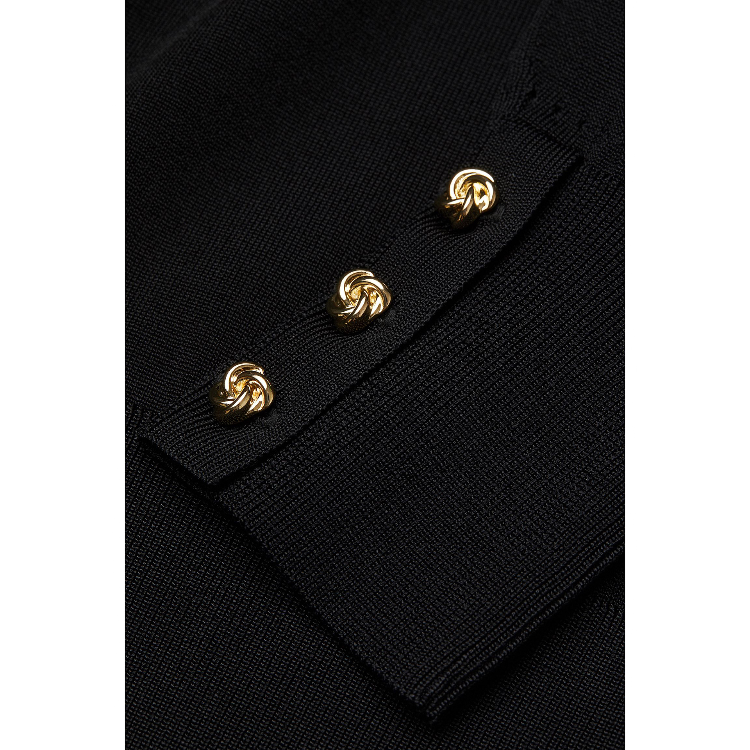 پلیور زنانه طرح اچ اند ام کد 0926745001 رنگ مشکی