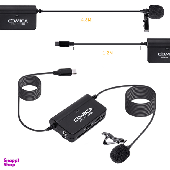 میکروفون یقه ای تایپ سی کامیکا مدل SIG.LAV V05 UC