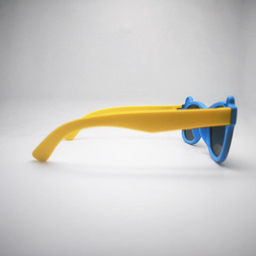 عینک آفتابی کارازا بچگانه مدل قورباغه پلاریزه کد S8132_C5 طرح شخصیت کارتونی رنگ آبی