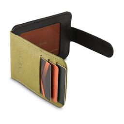 جاکارتی زنانه چرم یلسان مدل ایشا کد 136-MC رنگ سبز مشکی