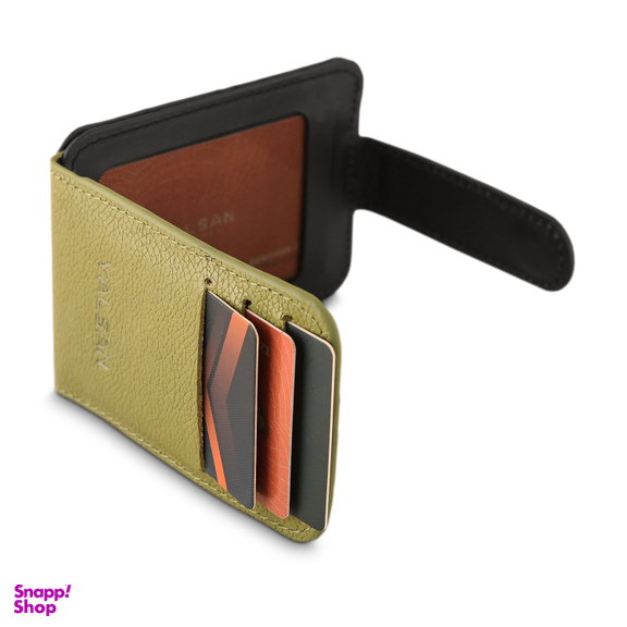 جاکارتی زنانه چرم یلسان مدل ایشا کد 136-MC رنگ سبز مشکی