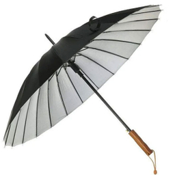 چتر 24 فنره دسته چوبی مدل تانک کد 738