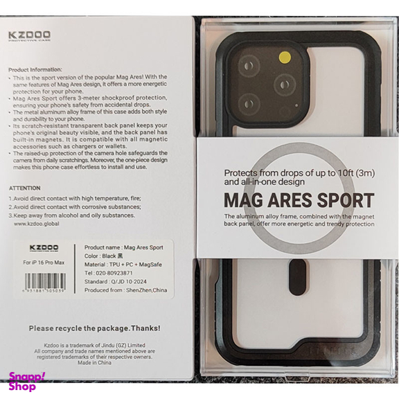 کاور کی -زد دوو مدل Mag Ares Sport مناسب برای گوشی موبایل اپل iPhone 16 Pro Max