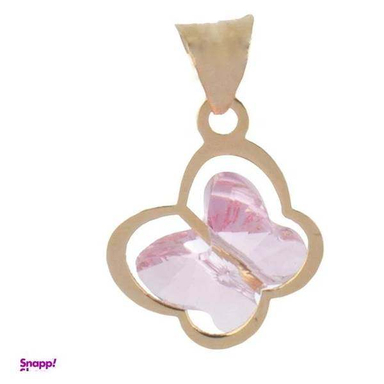 پلاک گردنبند طلا 18 عیار زنانه اپال گلد مدل پروانه کد sh0266