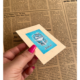 کارت پستال هدیه طرح ماه تولد کد gh.fa12 مجموعه 12 عددی