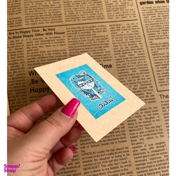 کارت پستال هدیه طرح ماه تولد کد gh.fa12 مجموعه 12 عددی