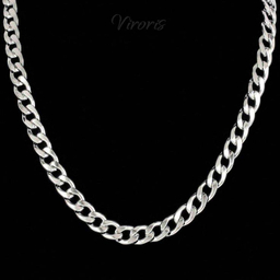 زنجیر نقره مردانه گالری فلور مدل کارتیه