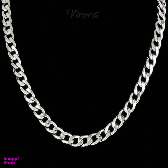 زنجیر نقره مردانه گالری فلور مدل کارتیه