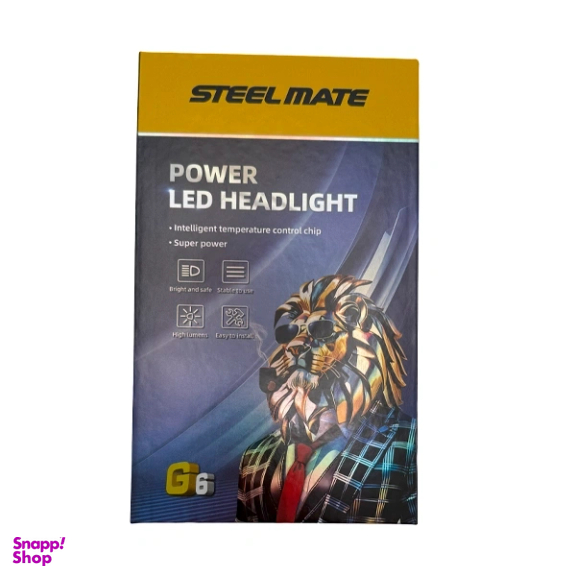 لامپ هدلایت خودرو استیل میت مدل G6-H7 بسته 2 عددی