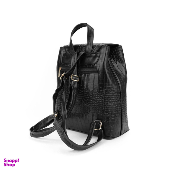 کوله پشتی زنانه بیسراک مدل کروکو کد 122129 رنگ مشکی