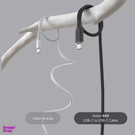 کابل فست شارژ Type-C به Type-C انکر مدل PowerLine III Flow A8552H11 طول 0.9 متر