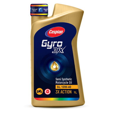 روغن موتور سیکلت کاسپین مدل GYRO SL 10W-40 MA حجم 1 لیتر