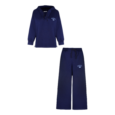 ست هودی و شلوار زنانه لوینت مدل اورجینال کد 6366 رنگ سرمه ای