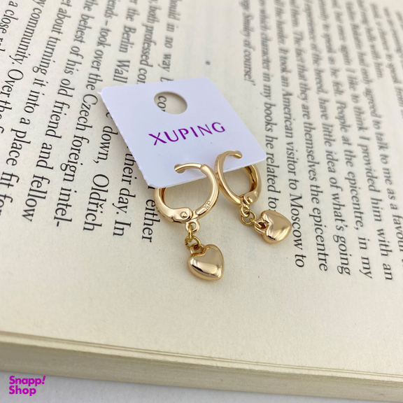 گوشواره زنانه ژوپینگ مدل قلب کد E4129