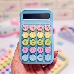 ماشین حساب فانتزی مدل مینیمال طرح رنگی رنگی