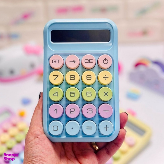 ماشین حساب فانتزی مدل مینیمال طرح رنگی رنگی