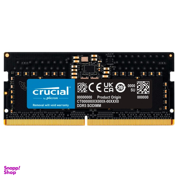 رم لپ تاپ کروشیال مدل CT8G48C40S5 DDR5 4800MHz ظرفیت 8 گیگابایت