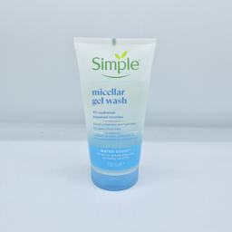 ژل شست و شو سیمپل مدل micellar gel wash مناسب انواع پوست حجم 150 میلی‌ لیتر