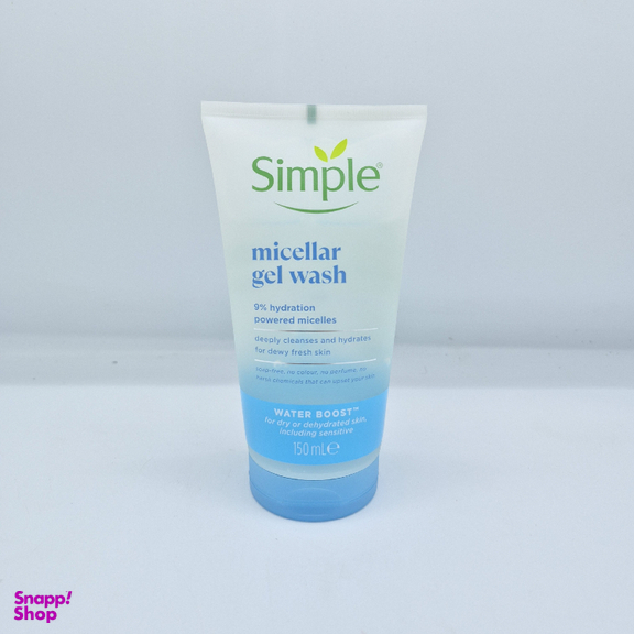 ژل شست و شو سیمپل مدل micellar gel wash مناسب انواع پوست حجم 150 میلی لیتر