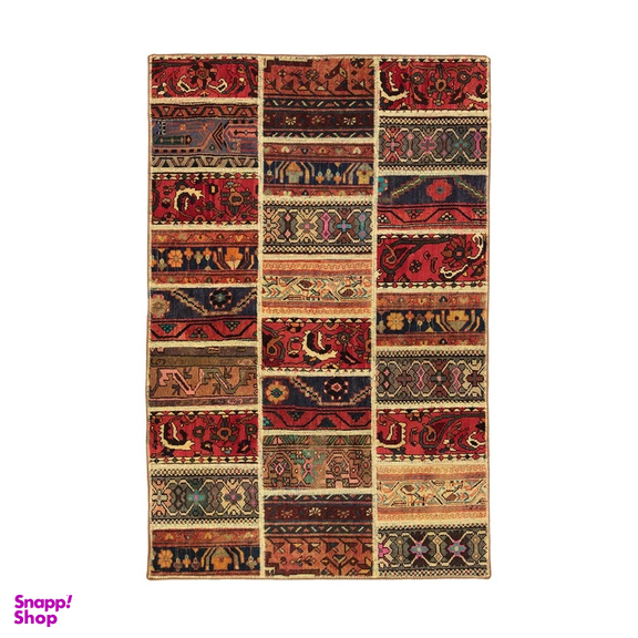 کلاژ فرش دستبافت مدل چهل تکه کد 1027