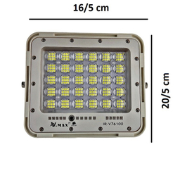 پروژکتور خورشیدی وی مکس مدل IR-V76100 ظرفیت 100 وات ساعت