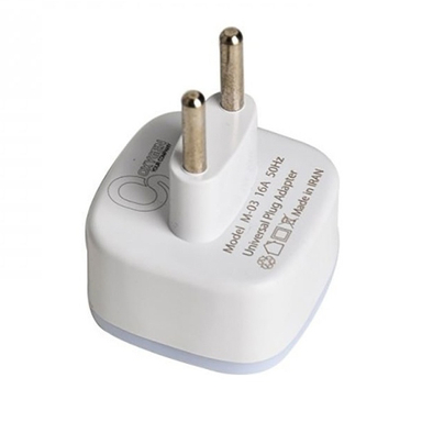 مبدل برق 3 به 2 چراغ دار اکسیژن مدل M-03