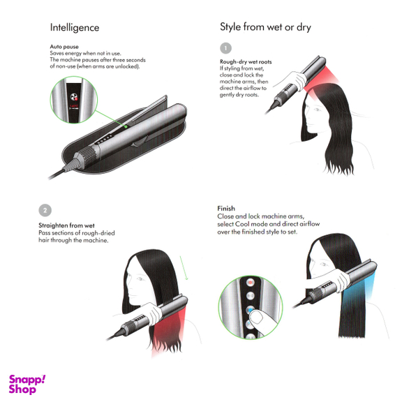 حالت دهنده مو دایسون مدل Airstrait HT01 Limited edition