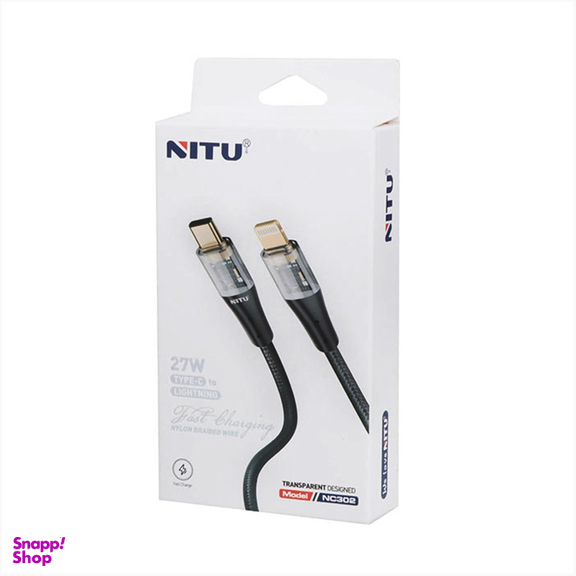 کابل دیتا USB-C به Lightning نیتو مدل NC302 طول 1 متر