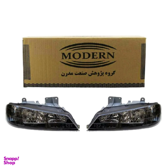 چراغ جلو خودرو مدرن دودی مدل 1010md مناسب پژو پارس بسته 2 عددی