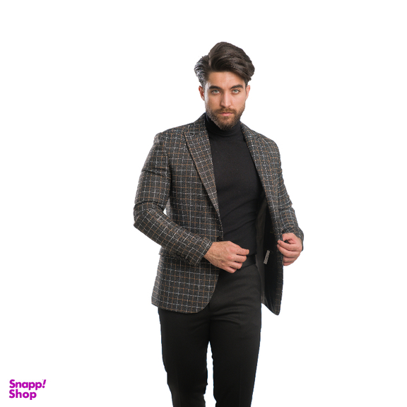 کت مردانه مدل چهارخانه درهم 2-2