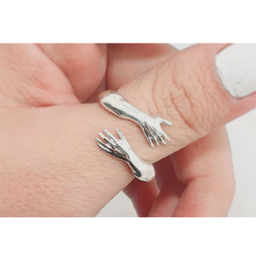 انگشتر نقره زنانه مدل آغوش کد RG111