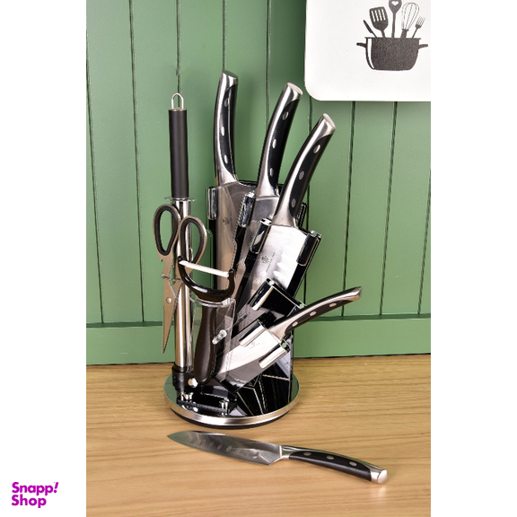 سرویس چاقو آشپزخانه 9 پارچه سیسیلی کد 301492