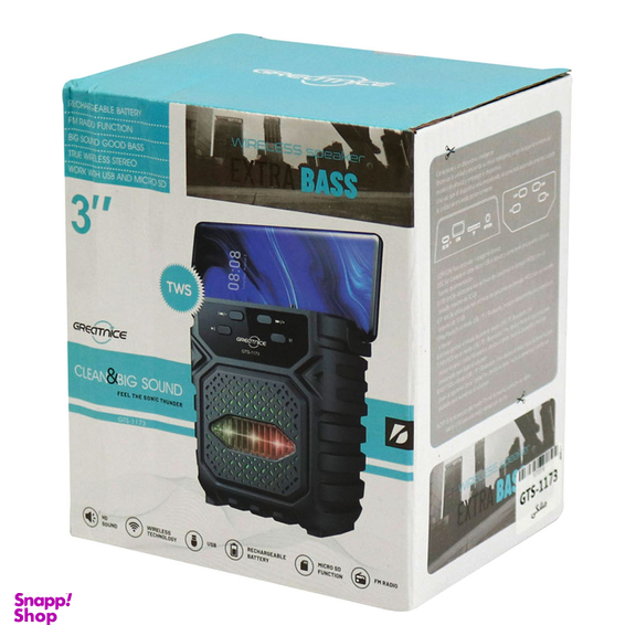 اسپیکر بلوتوثی قابل حمل گریت نایس مدل GTS-1173