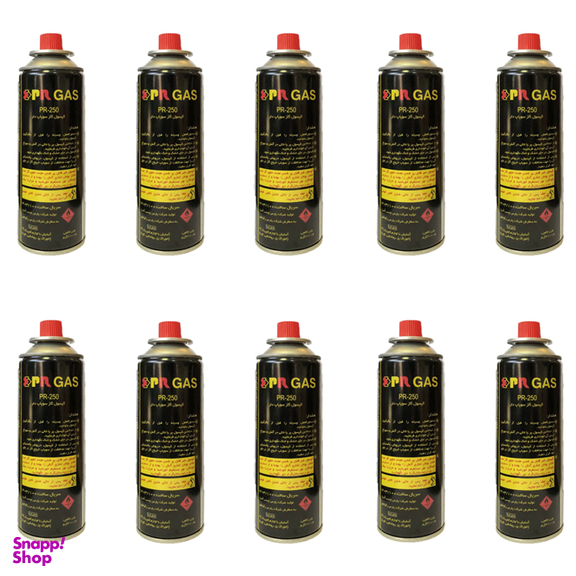 کپسول گاز مسافرتی پارس رگولاتور مدل PR-250 بسته 10 عددی