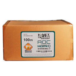 کابل 2.1 HDMI فیبر نوری کی نت پلاس مدل KP-A166 طول 100 متر