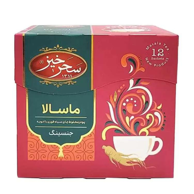 چای ماسالا جینسینگ سحرخیز بسته ۱۲ عددی