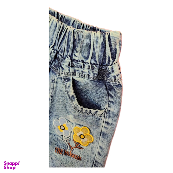 شلوار جین دخترانه امید مدل مام استایل