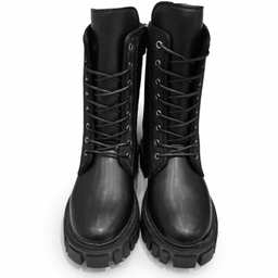 نیم بوت زنانه مدل کاپشنی بندی زیپی