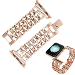 بند واچ کارتیر مدل دو لاین مناسب اپل واچ 38/40/41 میلی متر