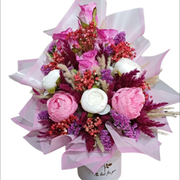 باکس گل مصنوعی کد 68 رنگ صورتی