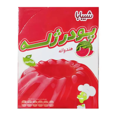 پودر ژله شیبابا طعم هندوانه وزن 100 گرم