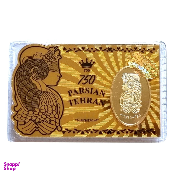 شمش طلا 18 عیار سین سان مدل SN1001