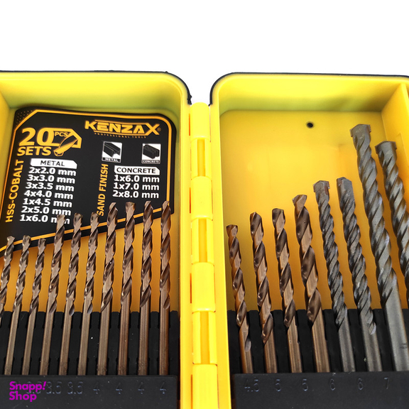 مته فلز و الماسه کنزاکس مدل KDB-120  مجموعه 20 عددی