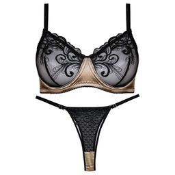 ست شورت و سوتین زنانه کارنا رز مدل فنردار کد 1035 رنگ طلایی