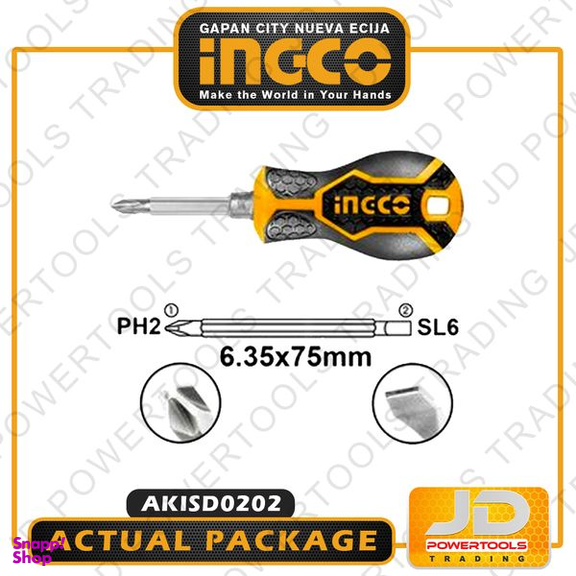 پیچ گوشتی دو سر اینکو مدل AKISD-0202