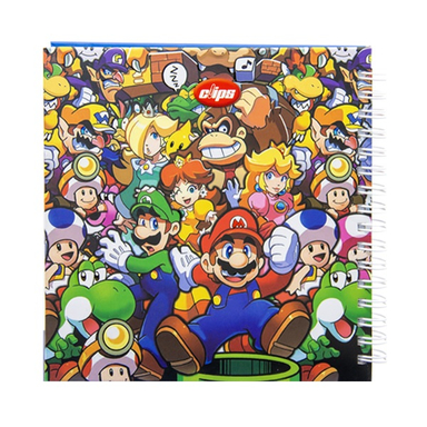 دفتر یادداشت ۸۰ برگ کلیپس طرح mario jam