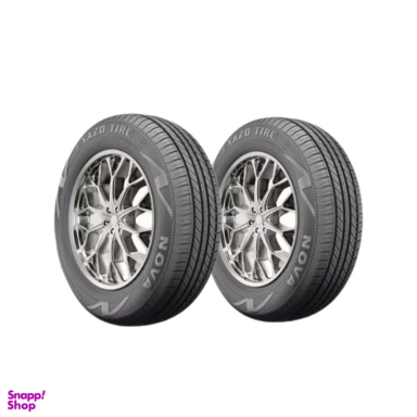 لاستیک خودرو یزد تایر مدل گل nova سایز 185/65/14 دو حلقه