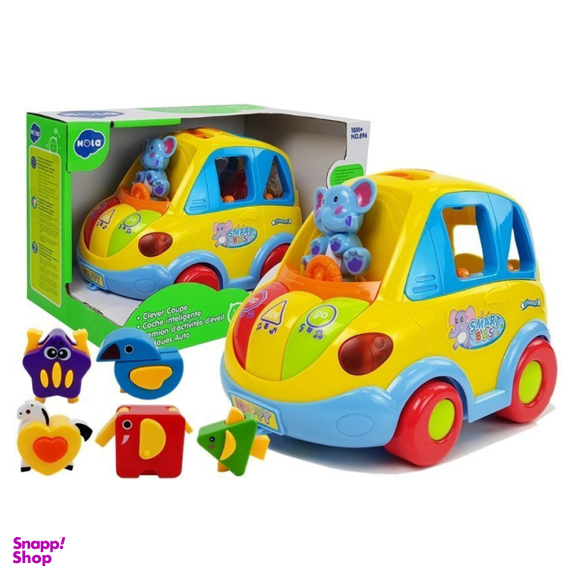 ماشین موزیکال فیلی هولی تویز مدل 896 Learning Educational Toys Cartoon Car Funny Kid Bus Game Matching Game