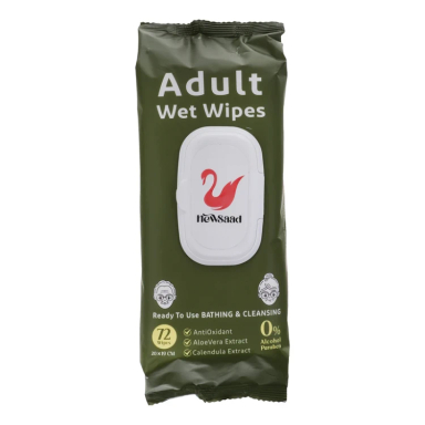 دستمال مرطوب نیوساد مدل wet wipes بسته 72 عددی